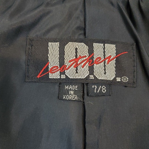 Vintage I.O.U Black Leather Mini Skirt Sz 7 / 8 - Picture 7 of 9